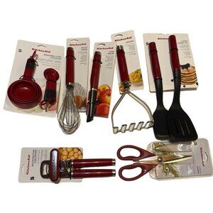 KitchenAid Red Utensils 16 Pc KQ359OHERA Kitchen Tools NEW With Tags!